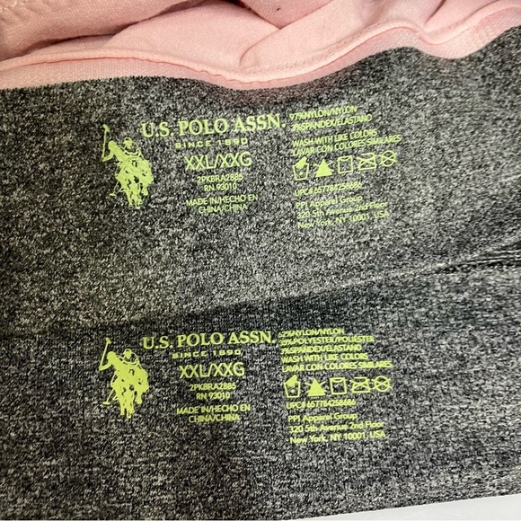U.S. Polo Assn. bra set pink‎ & gray size XXL - Picture 4 of 5